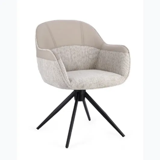 Isotta swivel chair by Bizzotto