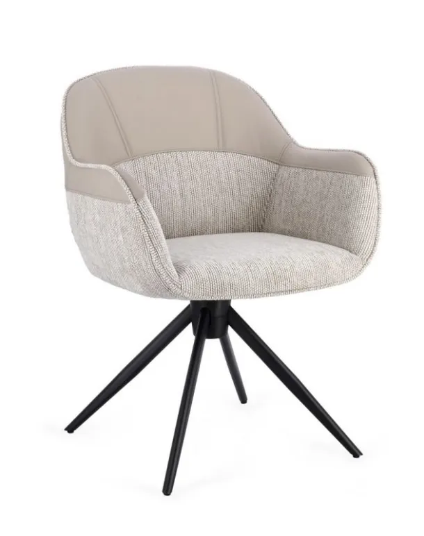 Isotta swivel chair by Bizzotto