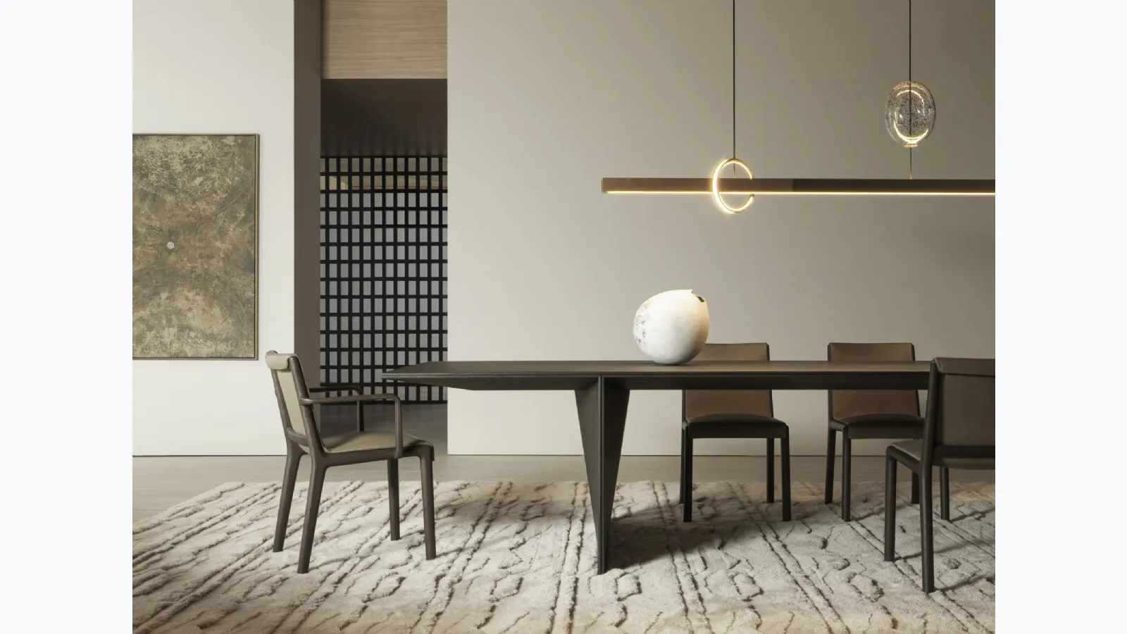 Janet leather chair by Molteni & C