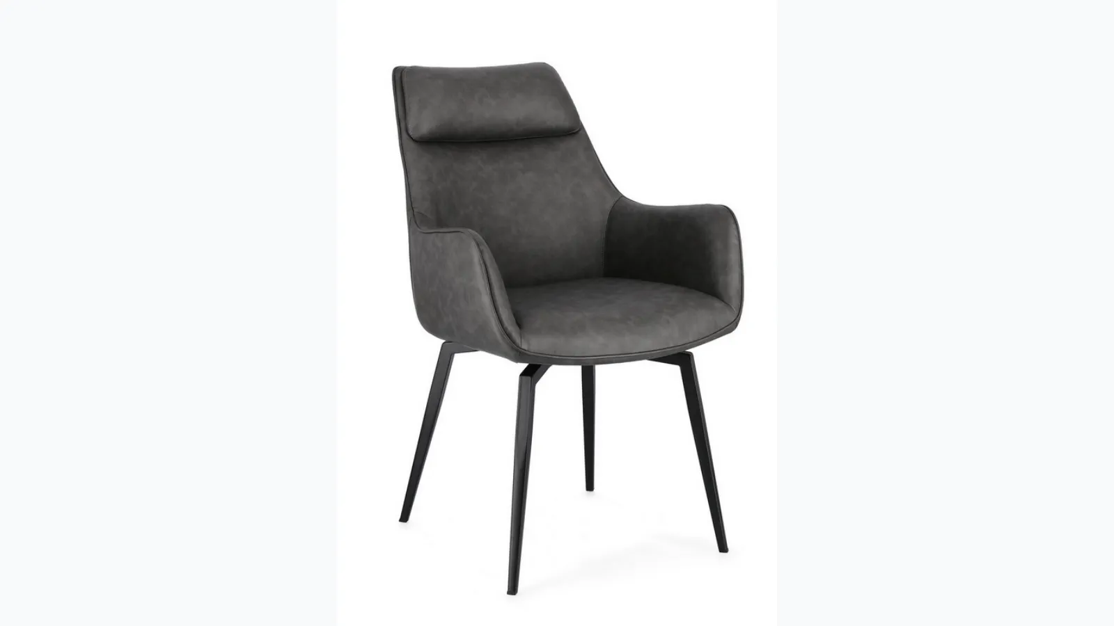 Lawrence chair in eco-leather by Bizzotto