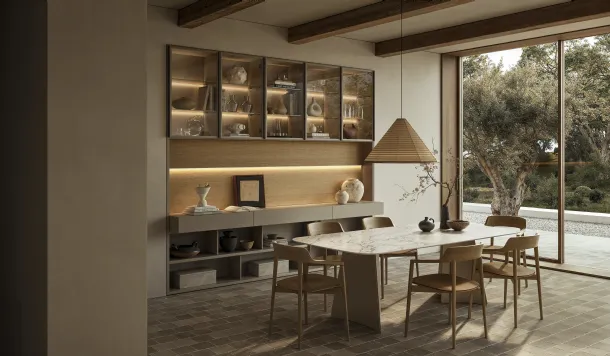 Lena wooden chair by Sangiacomo.