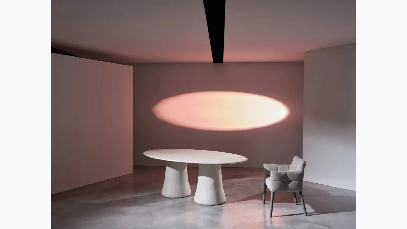 Mae padded chair by Gervasoni