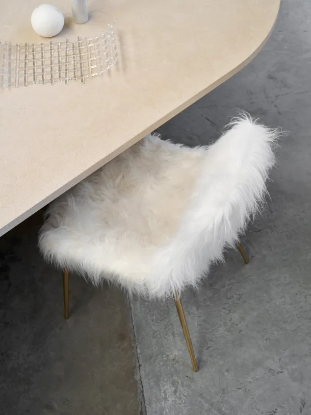 Mammamia Fur Chair in faux fur by Opinion Ciatti