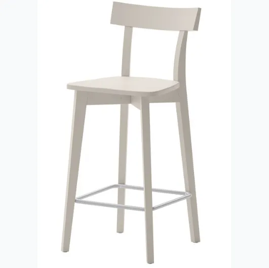 Maya stool in lacquered beech by Veneta Cucine