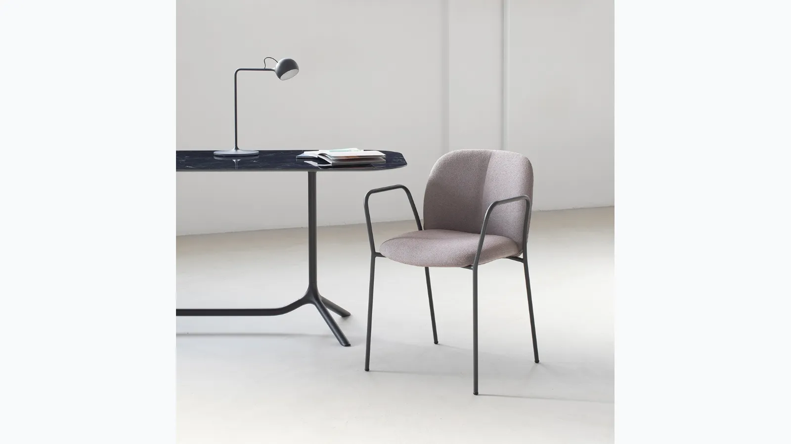 Mint Pop chair in upholstered fabric by Scab Design.