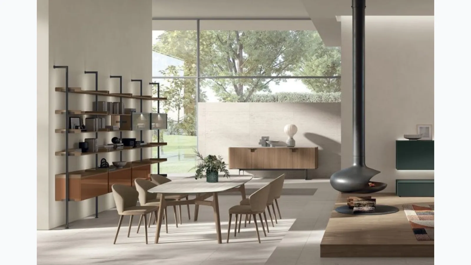 Meryl chair in fabric and wood by Tomasella