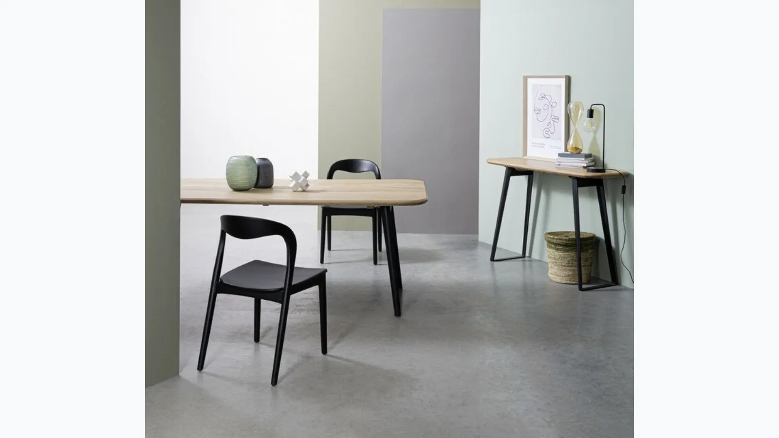 Miley black chair by Bizzotto