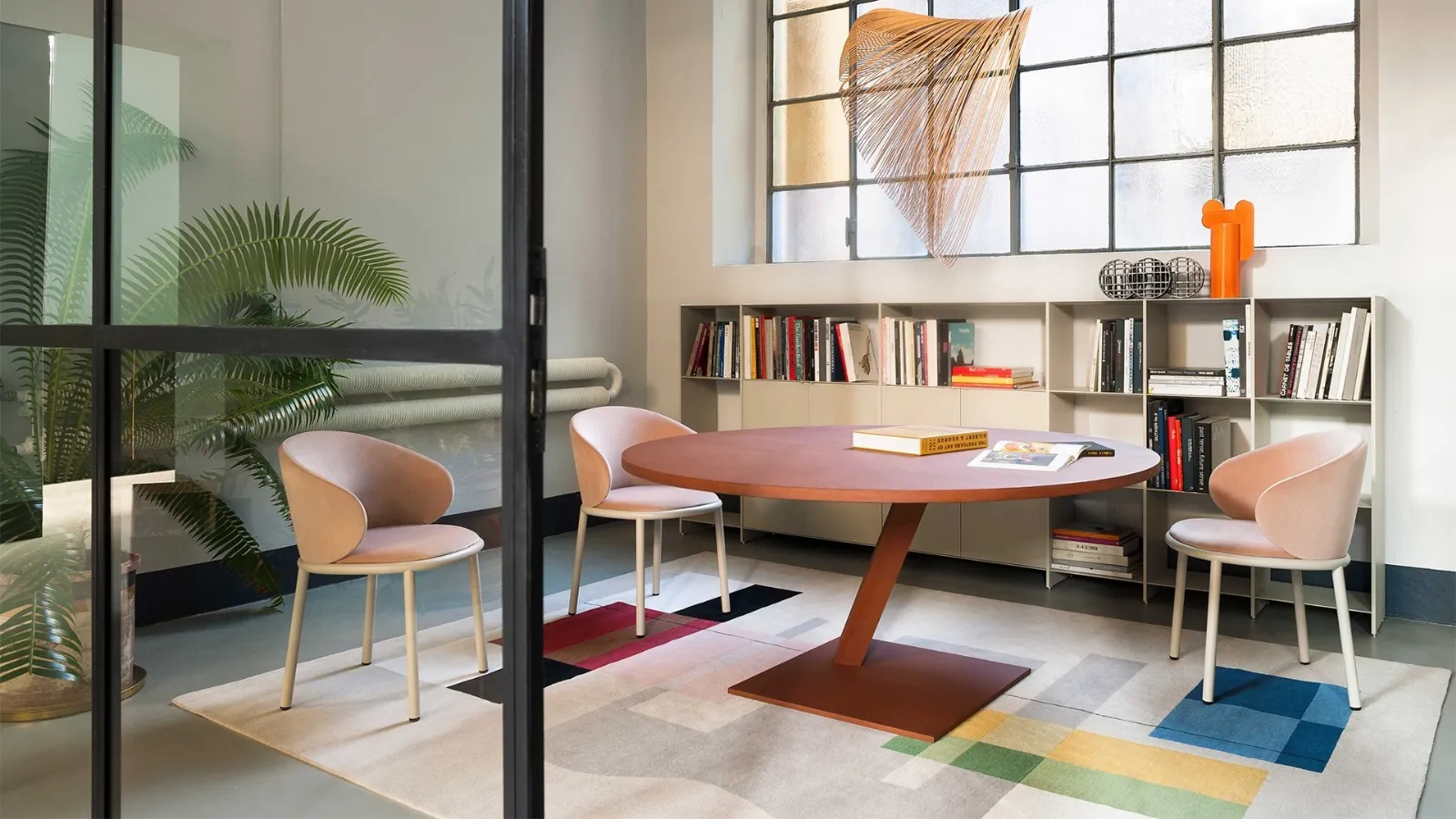 Mun fabric chair by Desalto.