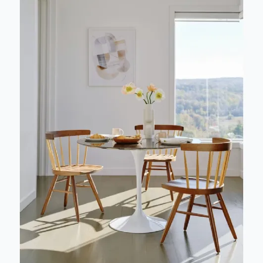 Nakashima Straight-Back Chair by Knoll