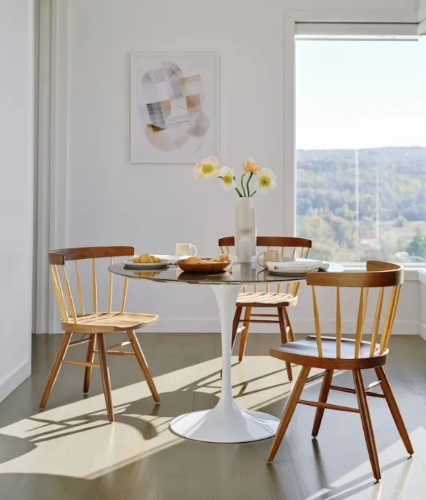 Nakashima Straight-Back Chair by Knoll