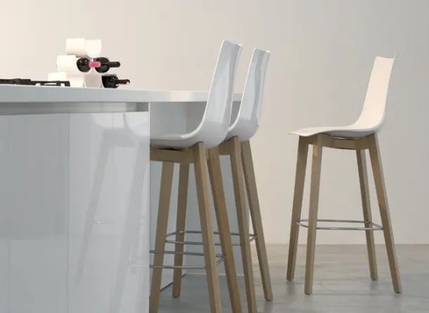 Natural Zebra Antishock Stool by Scab Design.