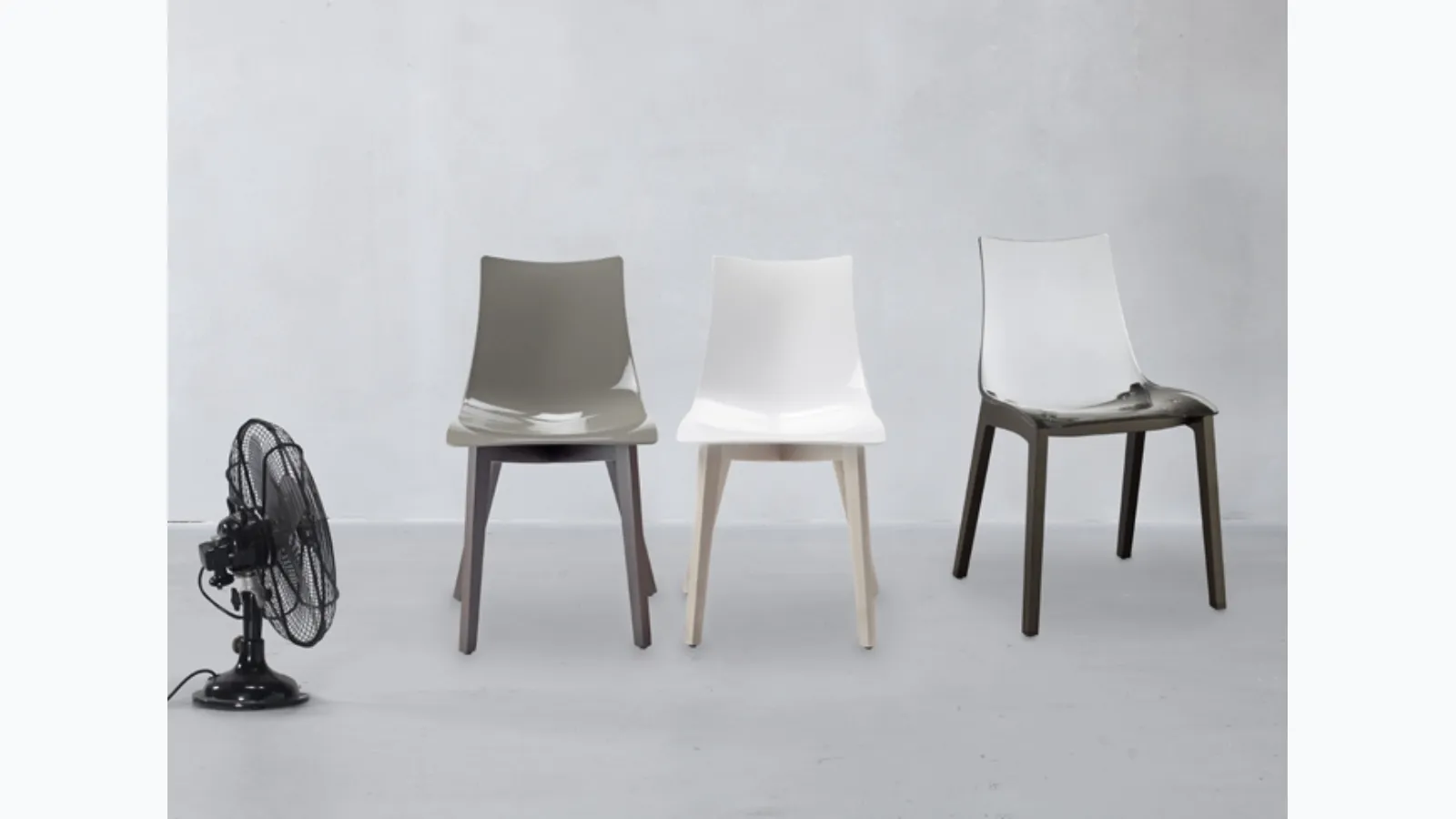 Scab Design's Natural Zebra Antishock chair in polycarbonate.