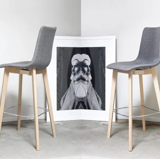 Natural Zebra Pop stool by Scab Design