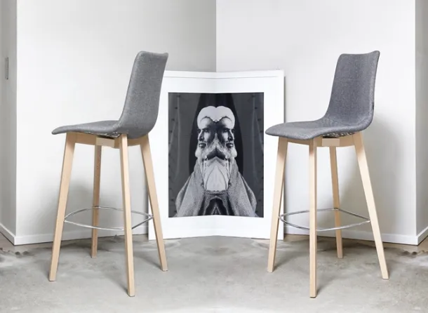 Natural Zebra Pop stool by Scab Design