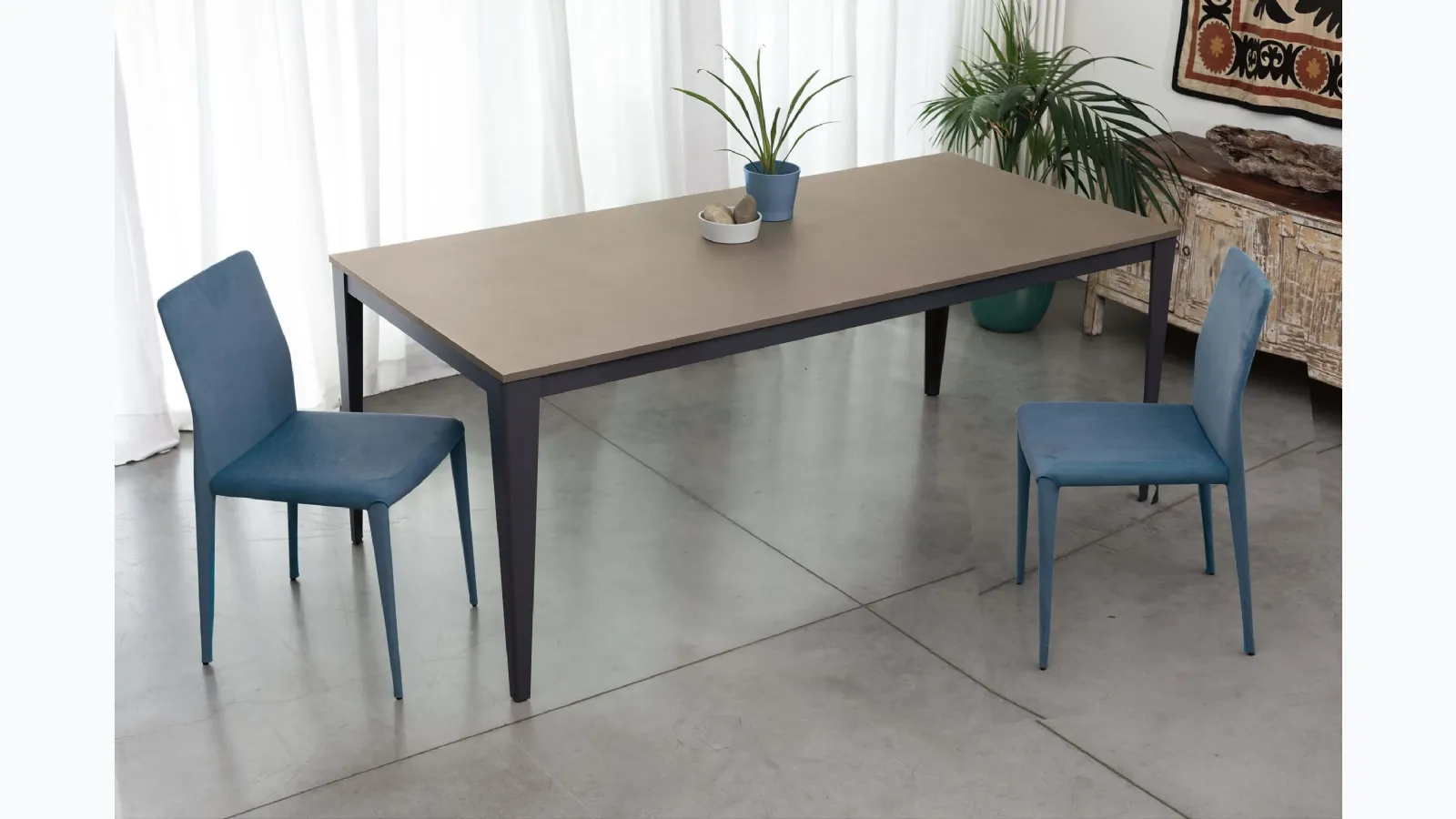 Nubia chair upholstered in econabuk by Ingenia.