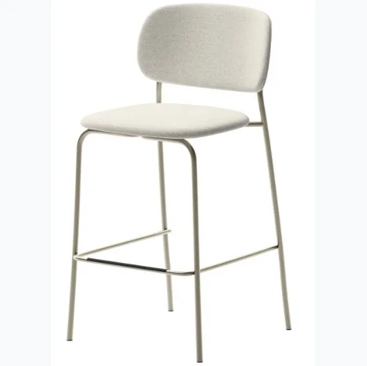 Papillon upholstered stool in fabric by Veneta Cucine.