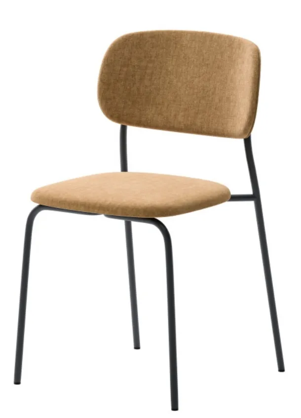 Butterfly chair in fabric with metal structure by Veneta Cucine.