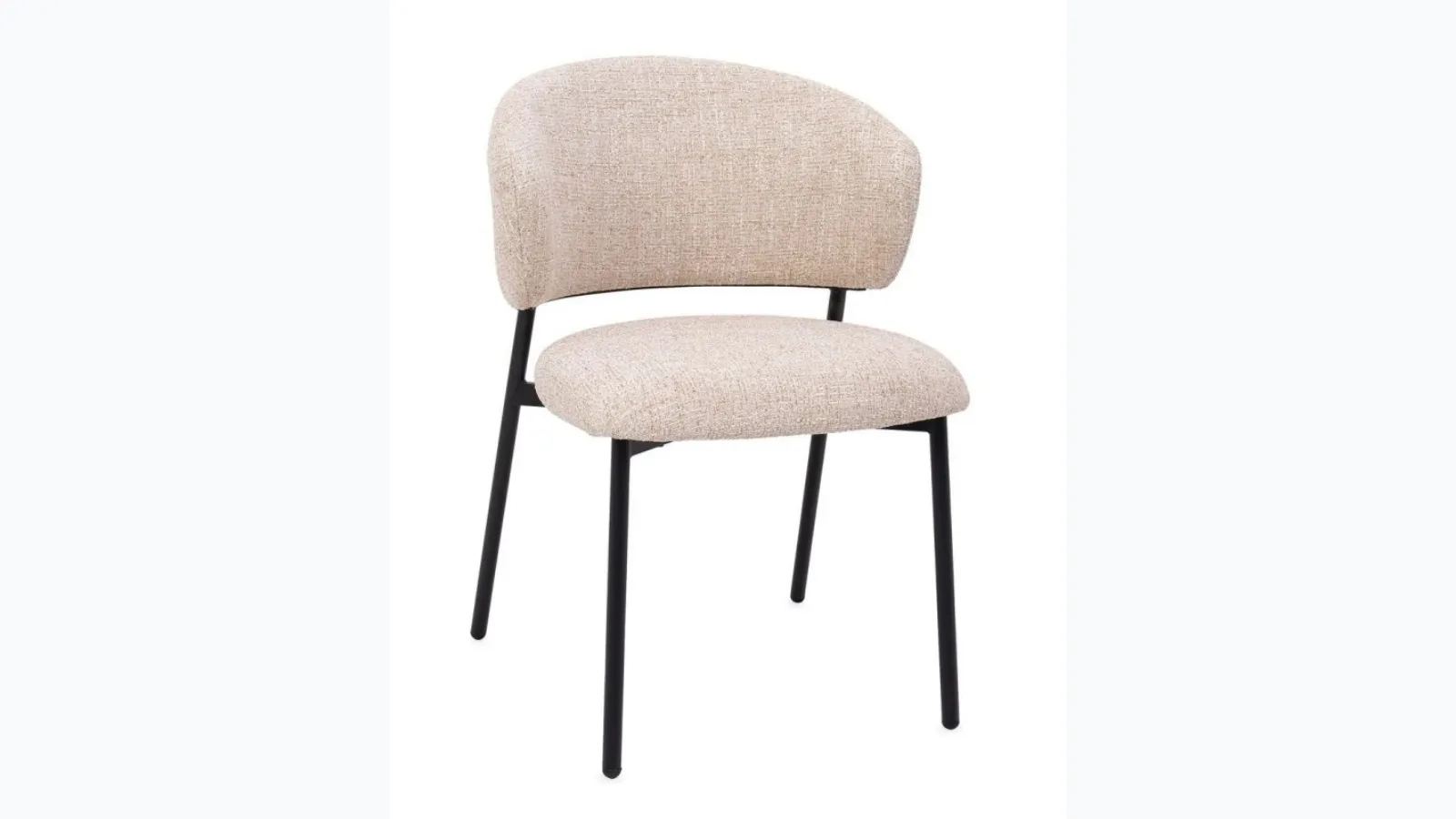 Prisca chair in upholstered fabric by Bizzotto.