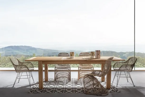 Raquel rattan chair by Bizzotto
