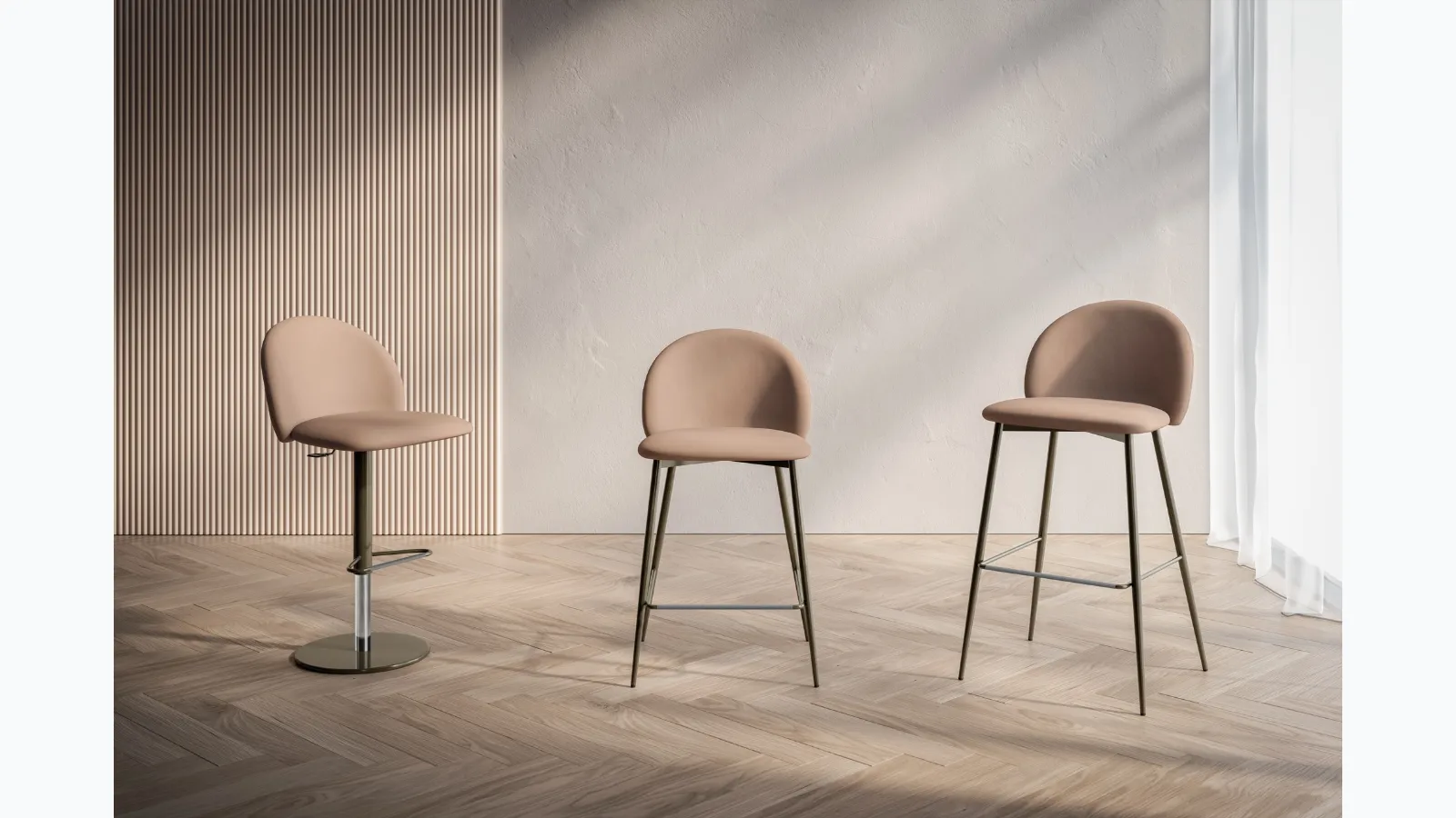 Rebecca stool by Bontempi