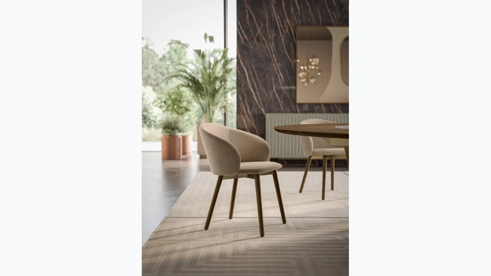 Rebecca chair by Bontempi