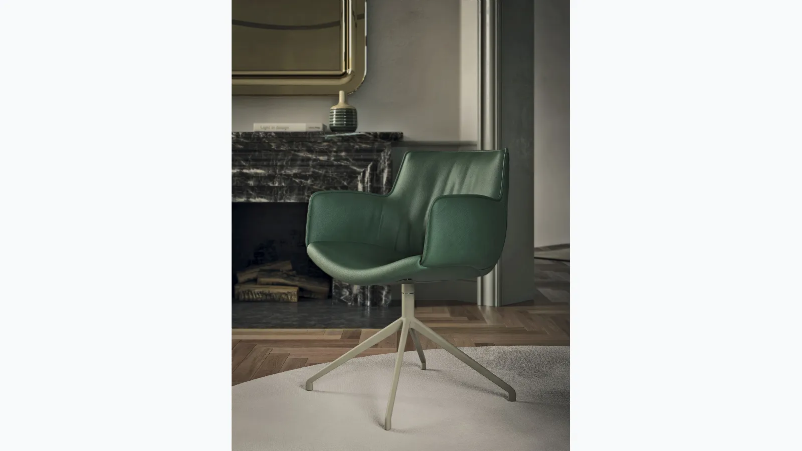 Rhonda Turn swivel chair by Cattelan Italia