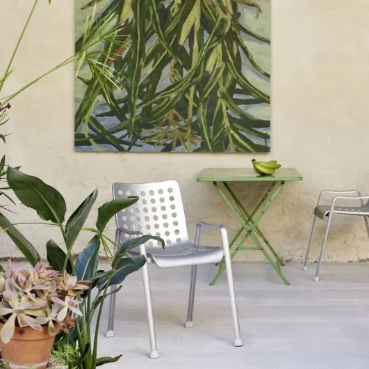 Landi aluminum chair by Vitra.