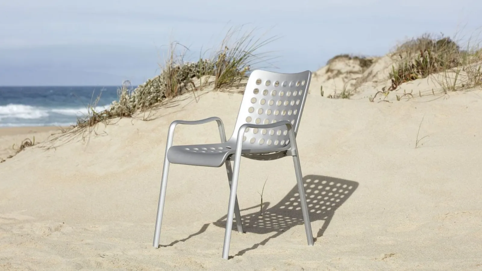 Landi Chair in aluminum by Vitra