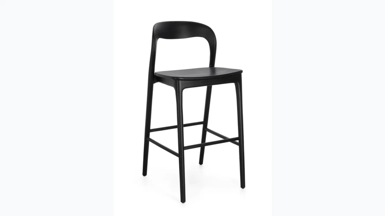 Miley teak stool by Bizzotto