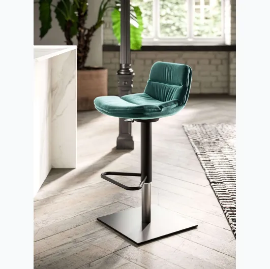 Morris fabric stool by Ozzio