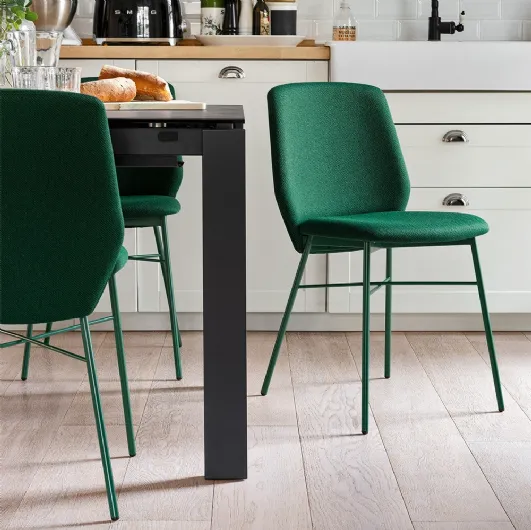 Sibilla Soft fabric chair by Connubia