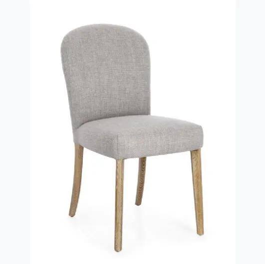 Sofia chair in upholstered fabric by Bizzotto.
