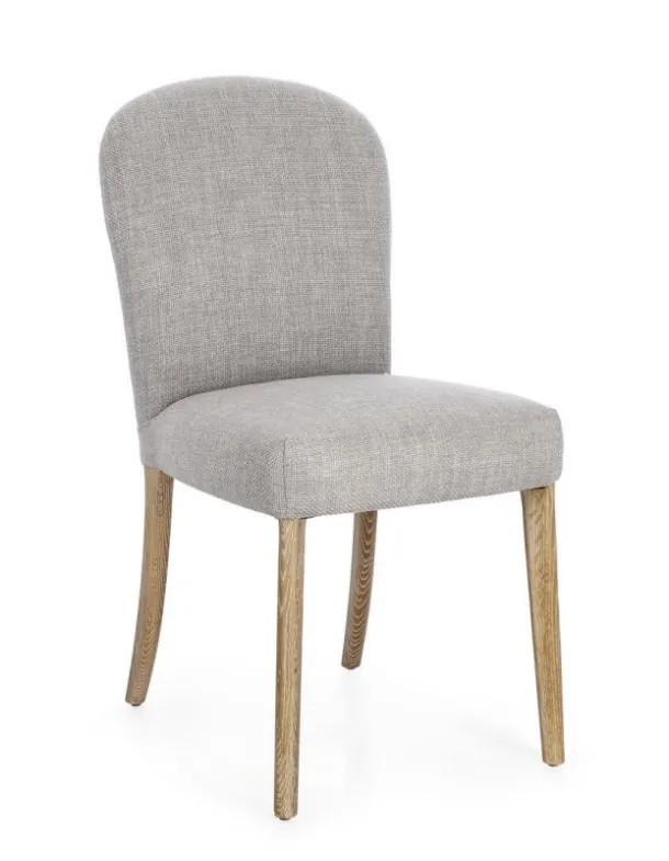 Sofia chair in upholstered fabric by Bizzotto.