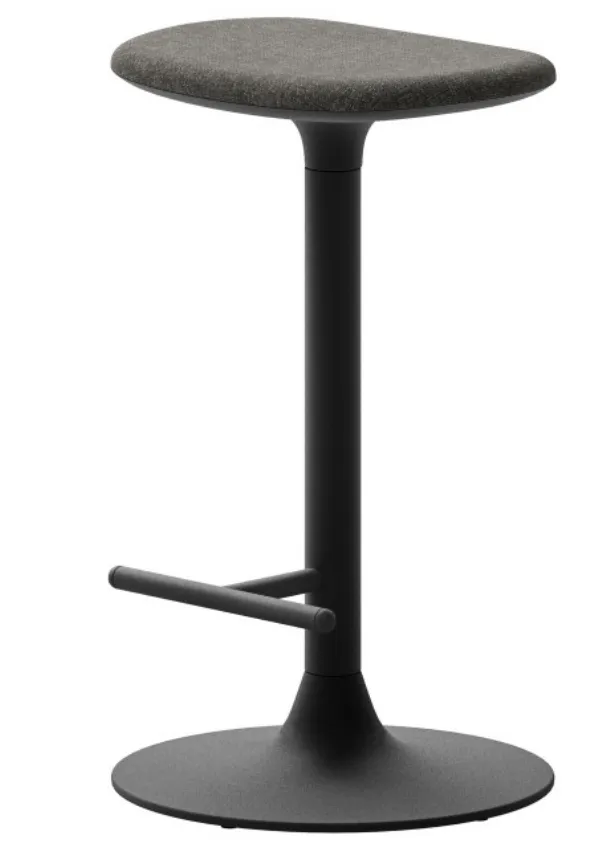 Spool fabric stool with metal structure by Veneta Cucine.