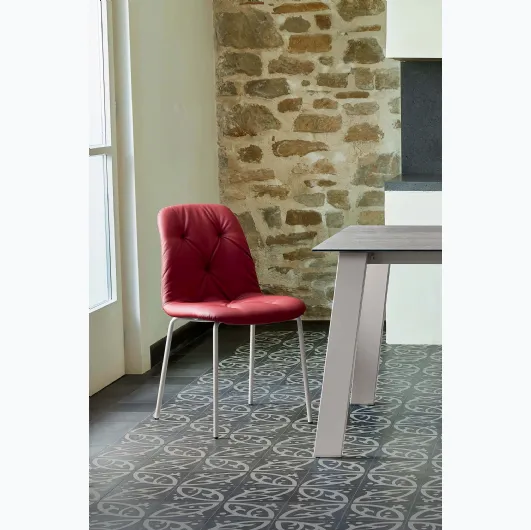 Padded chair in eco-leather Spring by Ingenia