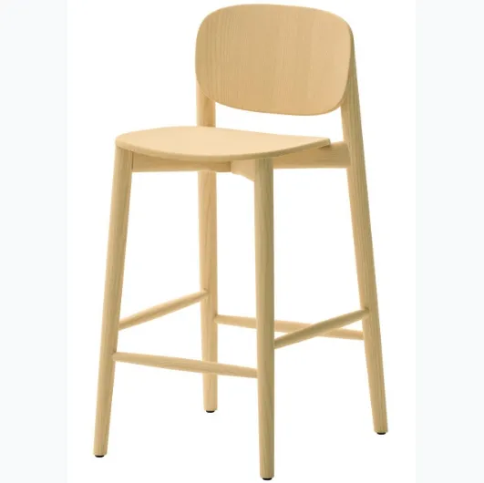 Suomi ash stool by Veneta Cucine