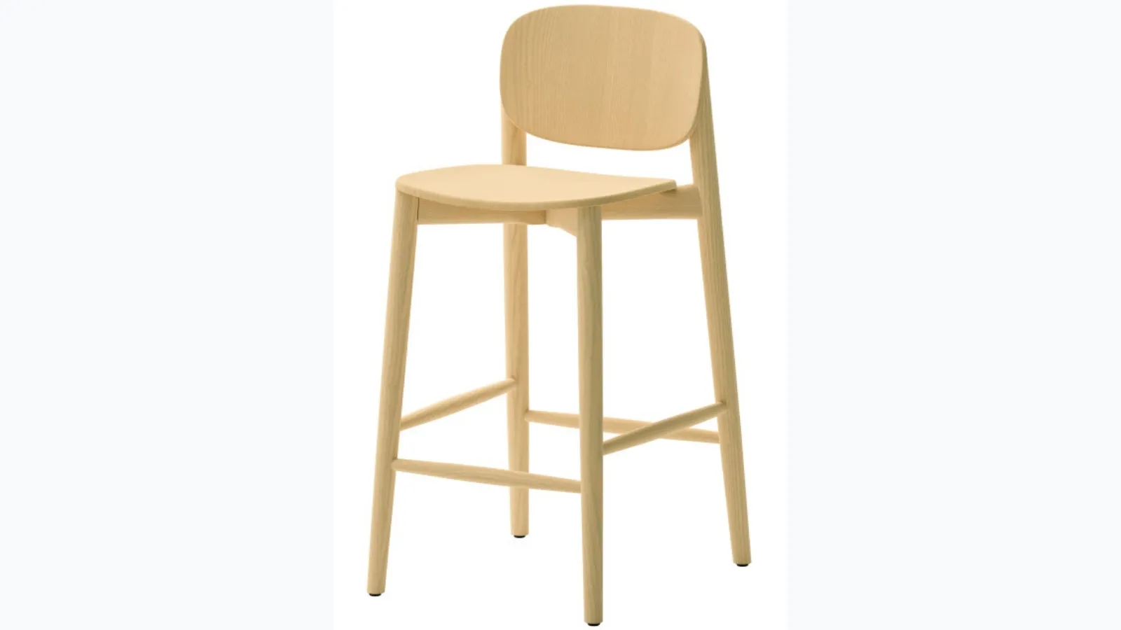 Suomi ash stool by Veneta Cucine