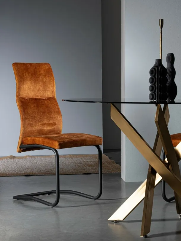 Thelma velvet chair by Bizzotto
