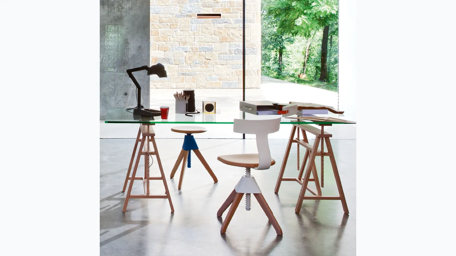 Chair Tuffy The Wild Bunch in solid wood and polypropylene by Magis