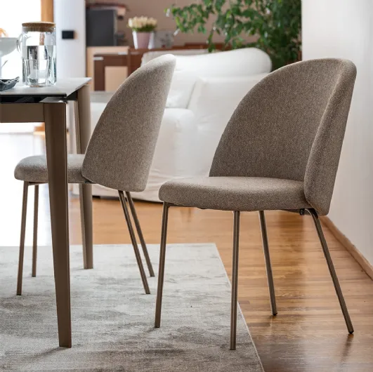 Tuka Mid upholstered chair by Connubia