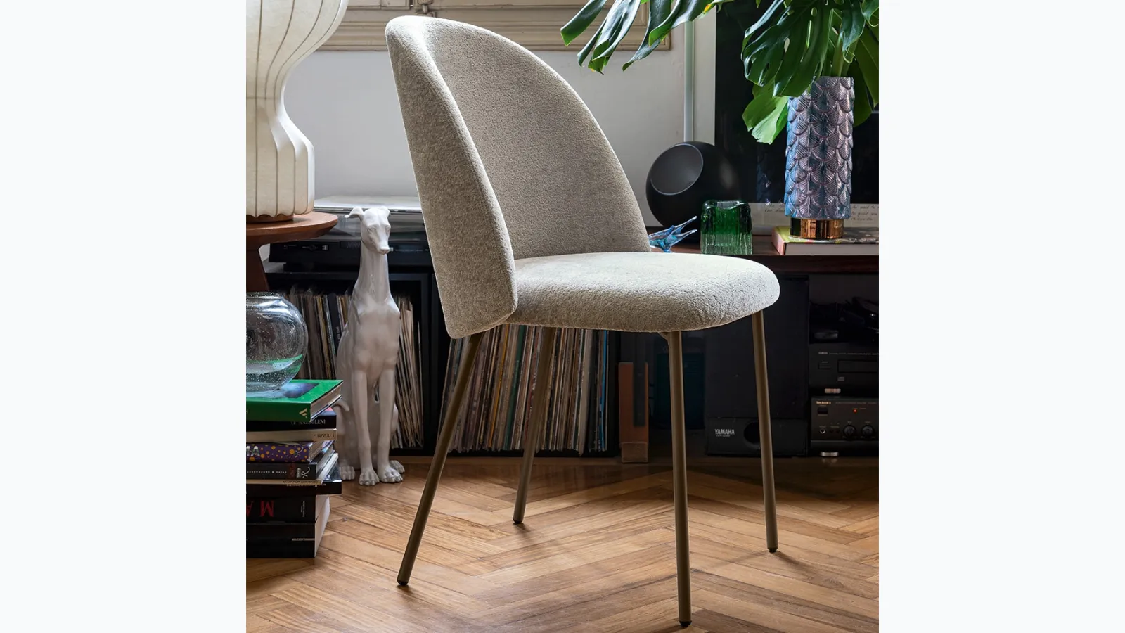 Upholstered Chair Tuka Mid by Connubia