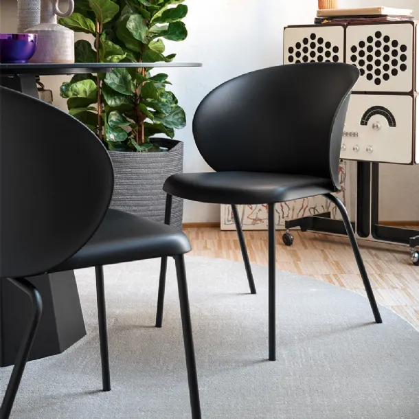 Polypropylene chair Tuka PL by Connubia