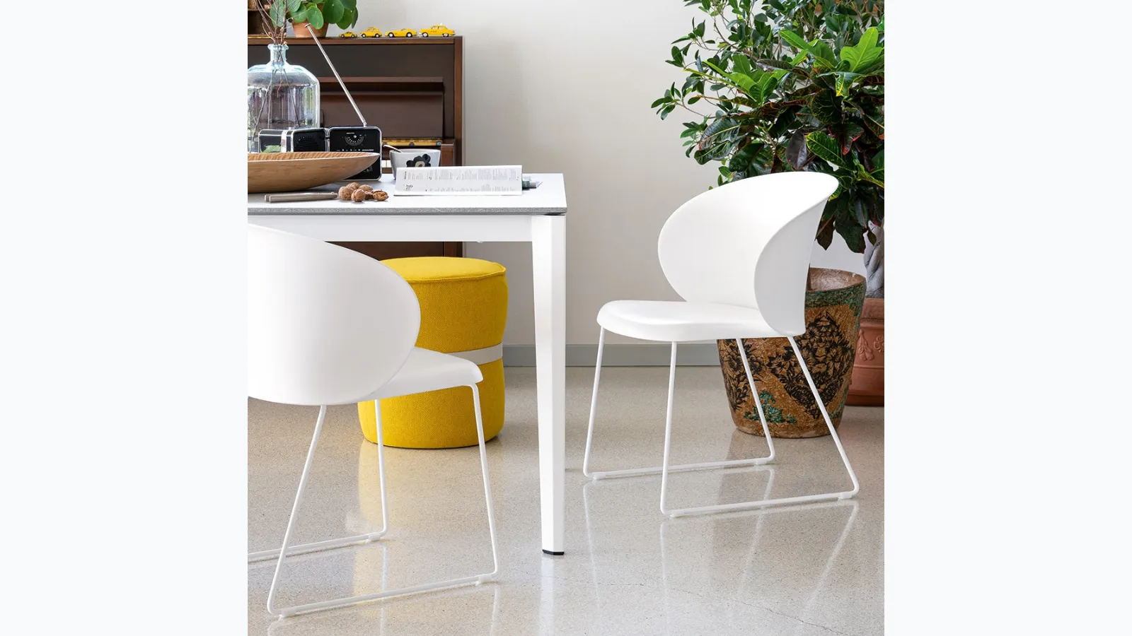 Polypropylene chair Tuka PL by Connubia