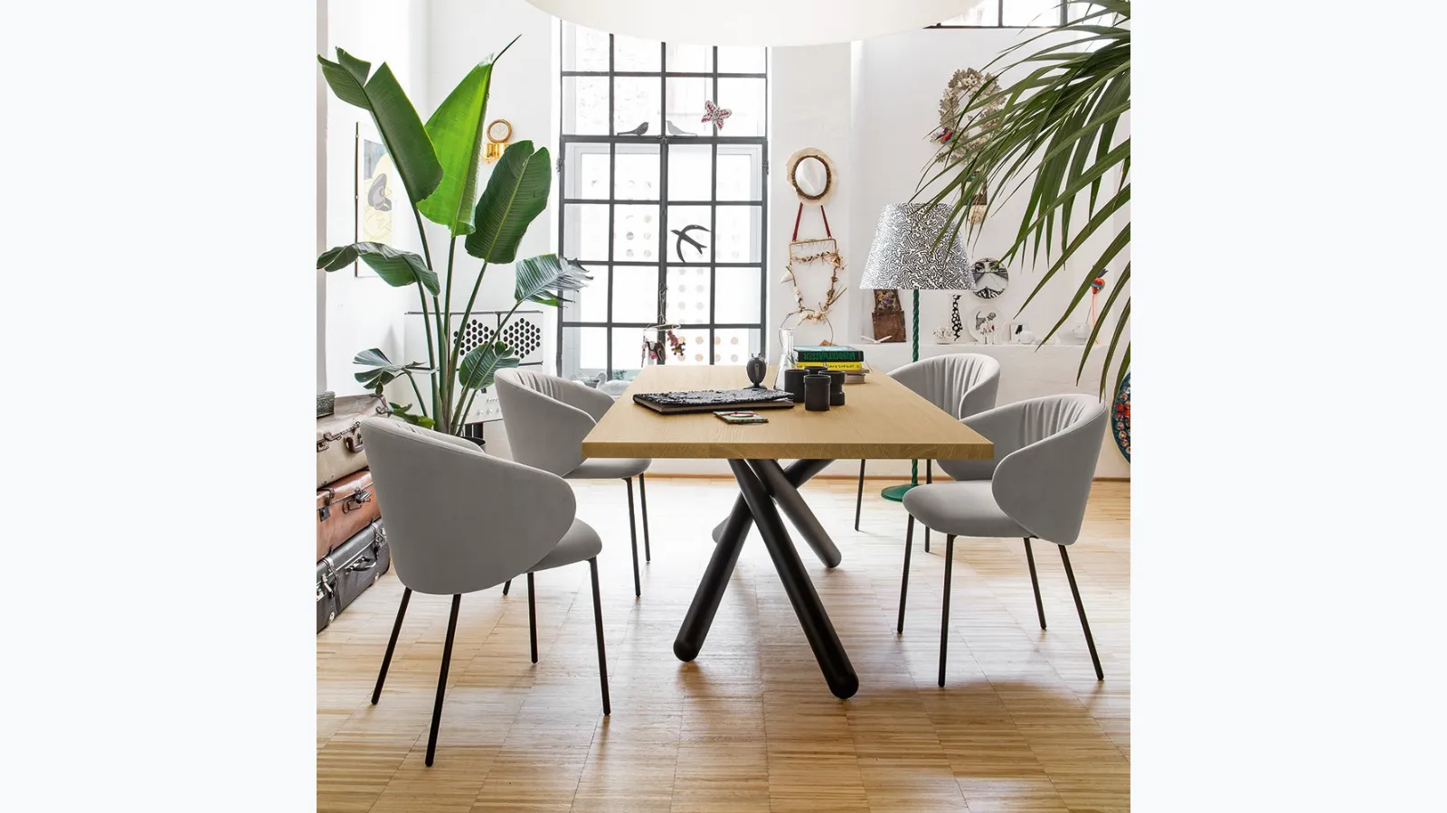 Chair in Tuka Soft fabric by Connubia