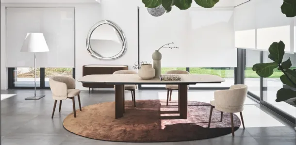Vanilla padded chair by Calligaris