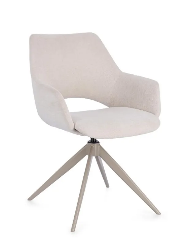 Vivian Moon chair in Bizzotto fabric.