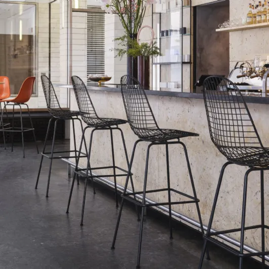 Wire Stool High by Vitra