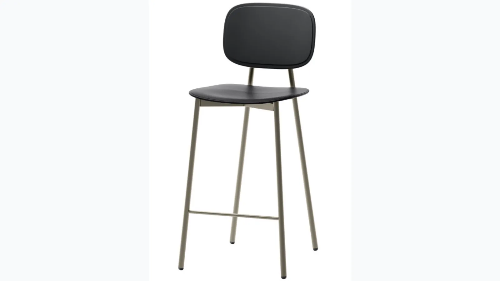 Young stool in polypropylene and metal structure by Veneta Cucine.