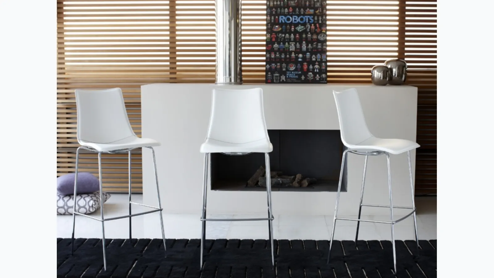 Zebra Pop stool by Scab Design