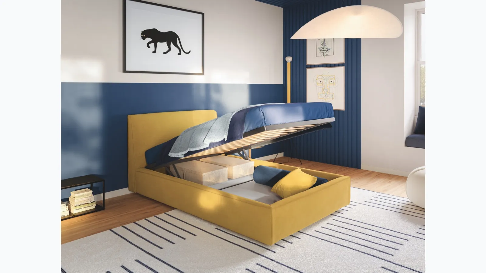 Single bed with storage box Ada by Twils